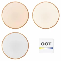Luminaires Brilliant Éclairage Led|Plafonnier Brilliant Slimline LED Blanc, 1 lumière, Télécommandes