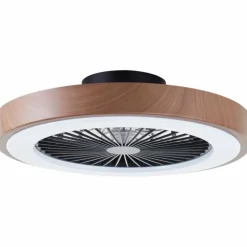 Plafonnier Brilliant Slimline LED Noir, 1 lumière, Télécommandes