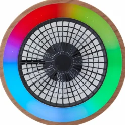 Plafonnier Brilliant Slimline LED Noir, 1 lumière, Télécommandes