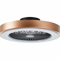 Plafonnier Brilliant Slimline LED Noir, 1 lumière, Télécommandes