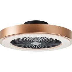 Plafonnier Brilliant Slimline LED Noir, 1 lumière, Télécommandes