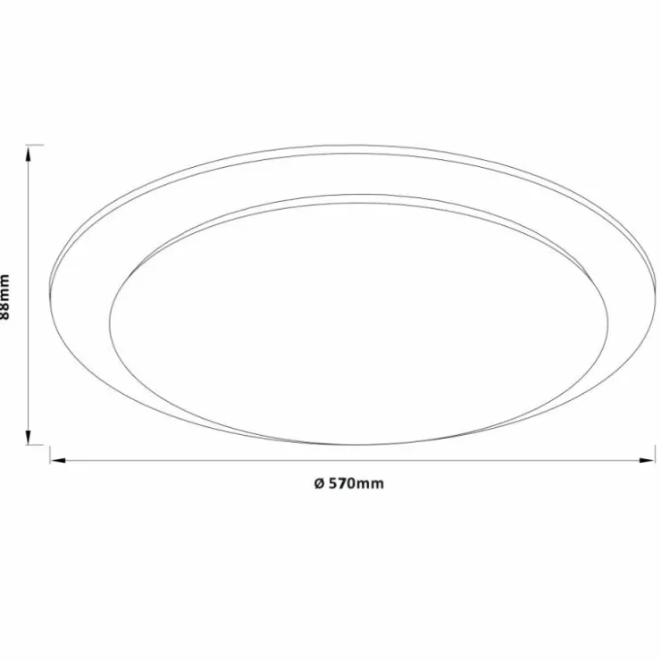 Luminaires Brilliant Éclairage Led|Plafonnier Brilliant Vittoria LED Blanc, 1 lumière, Télécommandes