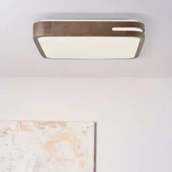 Luminaires Brilliant Éclairage Led|Plafonnier Brilliant Woodbury LED Blanc, 1 lumière