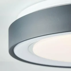 Plafonnier Brilliant-Leuchten Tessy LED Noir, 1 lumière, Télécommandes, Changeur de couleurs