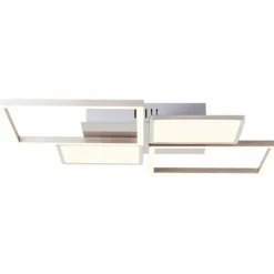 Luminaires Brilliant Éclairage Led|Plafonnier Brilliant-Leuchten Zelia LED Argenté, 1 lumière