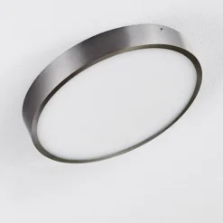 hofstein Éclairage Led|Plafonnier Broglen LED Nickel mat, 1 lumière