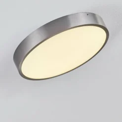 hofstein Éclairage Led|Plafonnier Broglen LED Nickel mat, 1 lumière
