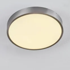 hofstein Éclairage Led|Plafonnier Broglen LED Nickel mat, 1 lumière