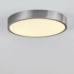 hofstein Éclairage Led|Plafonnier Broglen LED Nickel mat, 1 lumière