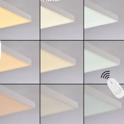 hofstein Éclairage Led|Plafonnier Buenaventura LED Blanc, 1 lumière, Télécommandes