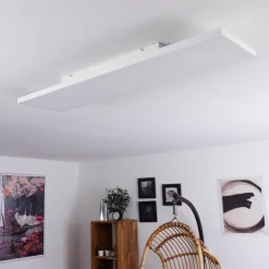 hofstein Éclairage Led|Plafonnier Buenaventura LED Blanc, 1 lumière, Télécommandes