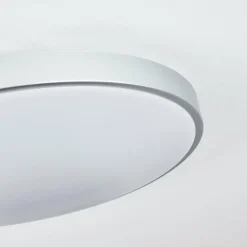 hofstein Éclairage Led|Plafonnier Buris LED Argenté, 1 lumière, Télécommandes