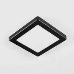 hofstein Éclairage Led|Plafonnier Canditas LED Noir, 1 lumière