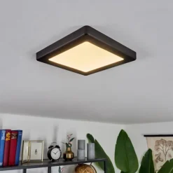 hofstein Éclairage Led|Plafonnier Canditas LED Noir, 1 lumière