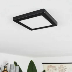 hofstein Éclairage Led|Plafonnier Canditas LED Noir, 1 lumière