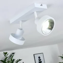 hofstein Spots Et Projecteurs|Plafonnier Chagres Blanc, 2 lumières
