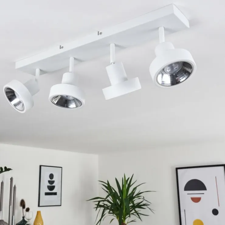 hofstein Spots Et Projecteurs|Plafonnier Chagres Blanc, 4 lumières