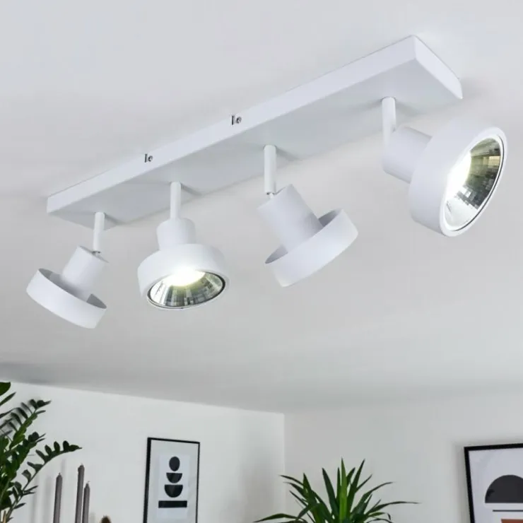 hofstein Spots Et Projecteurs|Plafonnier Chagres Blanc, 4 lumières