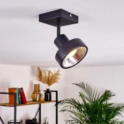 hofstein Spots Et Projecteurs|Plafonnier Chagres Noir, 1 lumière