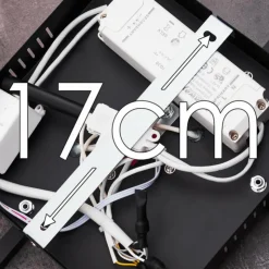 hofstein Éclairage Led|Plafonnier Cheka LED Noir, 2 lumières, Télécommandes