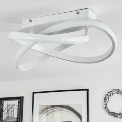 hofstein Éclairage Led|Plafonnier Cochato LED Blanc, 1 lumière