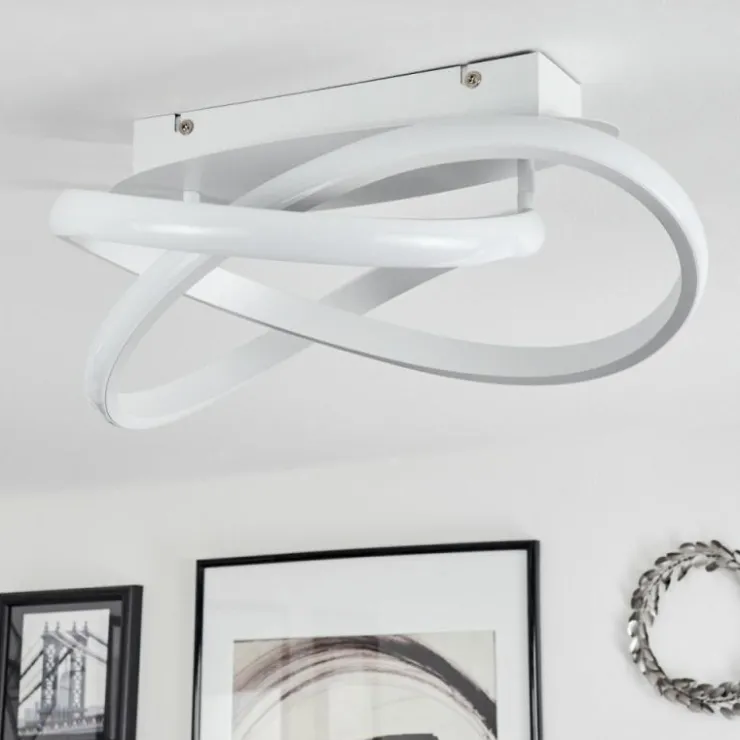 hofstein Éclairage Led|Plafonnier Cochato LED Blanc, 1 lumière