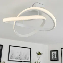 hofstein Éclairage Led|Plafonnier Cochato LED Blanc, 1 lumière