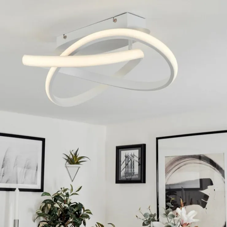 hofstein Éclairage Led|Plafonnier Cochato LED Blanc, 1 lumière