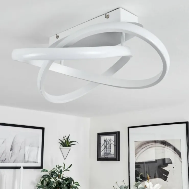 hofstein Éclairage Led|Plafonnier Cochato LED Blanc, 1 lumière