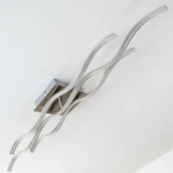 hofstein Éclairage Led|Plafonnier Coquitlam LED Nickel mat, 1 lumière