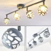 hofstein Spots Et Projecteurs|Plafonnier Covane LED Bleu, Gris, 4 lumières