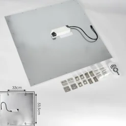 Plafonnier Crum LED Blanc, 1 lumière, Télécommandes