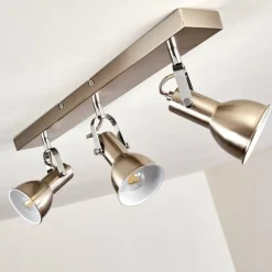 hofstein Spots Et Projecteurs|Plafonnier Danikon Nickel mat, 3 lumières
