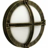 Plafonnier d'extérieur Albert 230 Brun, Laiton, 1 lumière