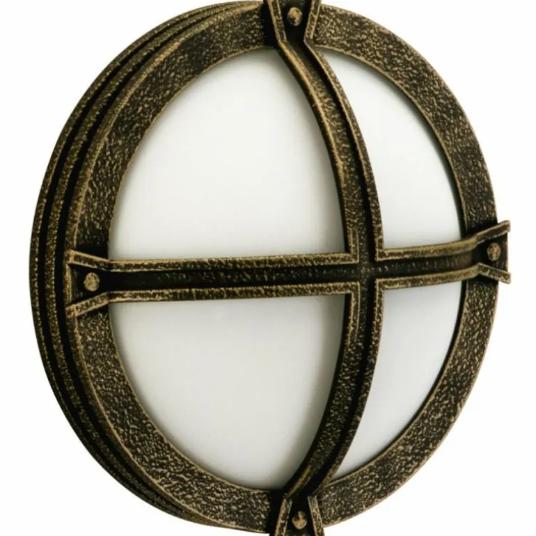Plafonnier d'extérieur Albert 230 Brun, Laiton, 1 lumière