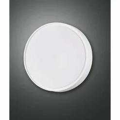 Plafonnier d'extérieur Fabas Luce HATTON Blanc, 1 lumière, Détecteur de mouvement