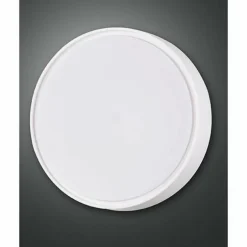 Plafonnier d'extérieur Fabas Luce HATTON Blanc, 1 lumière, Détecteur de mouvement