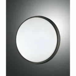Plafonnier d'extérieur Fabas Luce Olly LED Noir, 1 lumière