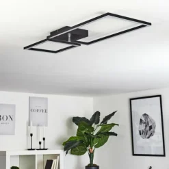 hofstein Éclairage Led|Plafonnier Doyon LED Noir, 1 lumière