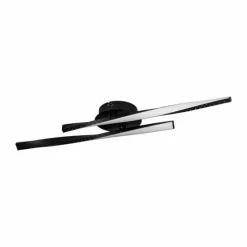 Luminaires Eglo Éclairage Led|Plafonnier Eglo ADEJE LED Noir, 1 lumière
