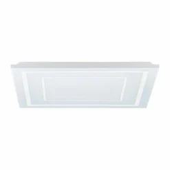 Luminaires Eglo Éclairage Led|Plafonnier Eglo ALBARCA LED Blanc, 1 lumière, Télécommandes, Changeur de couleurs