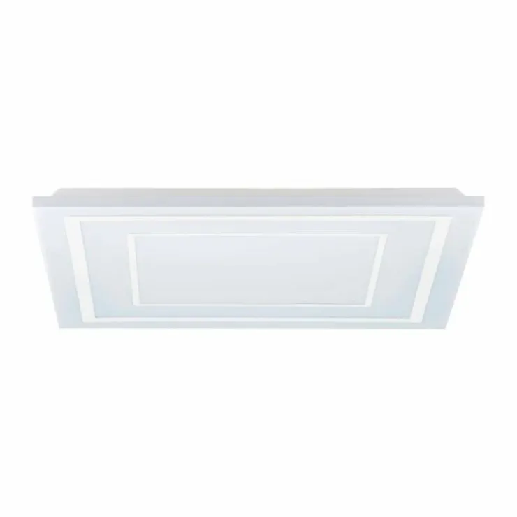 Luminaires Eglo Éclairage Led|Plafonnier Eglo ALBARCA LED Blanc, 1 lumière, Télécommandes, Changeur de couleurs