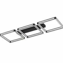 Luminaires Eglo Éclairage Led|Plafonnier Eglo ALTAFLOR LED Noir, 12 lumières