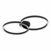 Luminaires Eglo Éclairage Led|Plafonnier Eglo AMANDOLO LED Noir, 1 lumière, Télécommandes, Changeur de couleurs