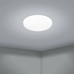 Luminaires Eglo Éclairage Led|Plafonnier Eglo BATTISTONA LED Blanc, 1 lumière, Télécommandes