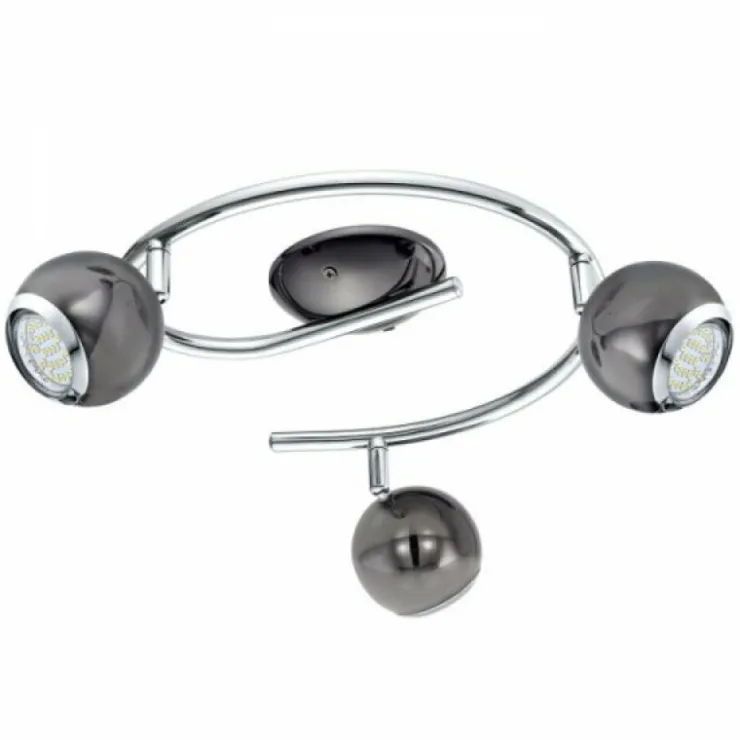 Luminaires Eglo Plafonniers|Plafonnier Eglo BIMEDA Nickel mat, 3 lumières
