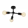 Luminaires Eglo Plafonniers|Plafonnier EGLO BOCADELLA Noir, 3 lumières