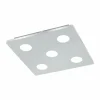 Luminaires Eglo Éclairage Led|Plafonnier Eglo CABUS LED Chrome, 5 lumières