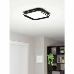 Luminaires Eglo Éclairage Led|Plafonnier Eglo CALAGRANO LED Noir, 2 lumières, Télécommandes