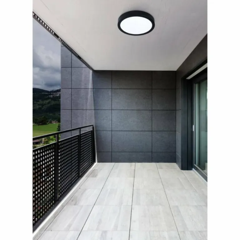 Plafonnier Eglo CALAGRANO-Z LED Noir, 1 lumière, Changeur de couleurs